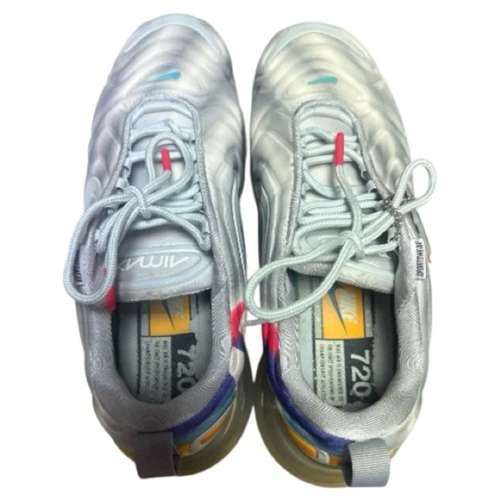 Nike Air Max 720 Silver with Multicolor Accents Men's Size 9.5